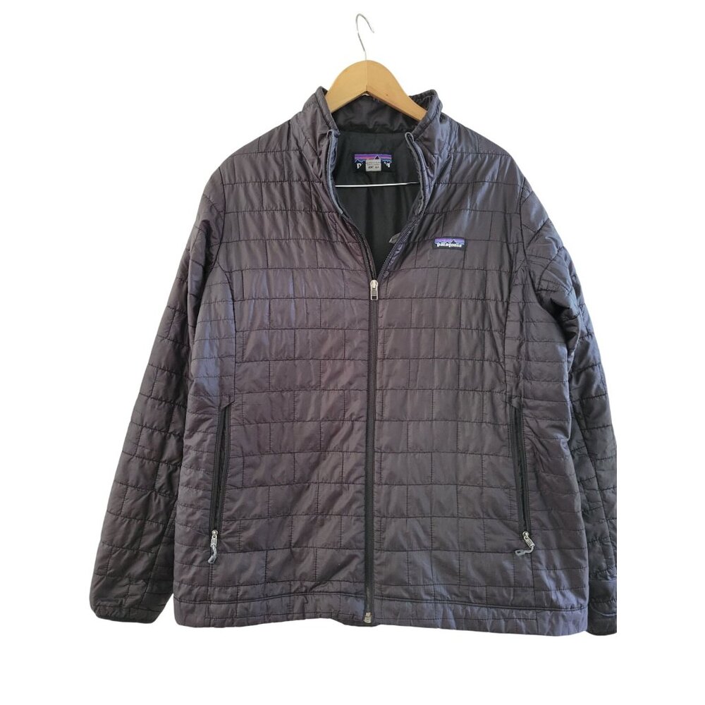 Patagonia women nano puff Jacket Black Plus size XXL Water resistant Windproof